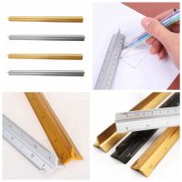 【YP】 Architect Scale Ruler  30cm Alloy Professional-GradeTriangular Drafting for Accessories