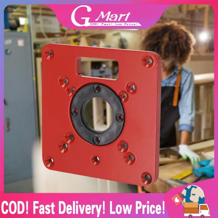 120x120mm Woodworking Aluminum Alloy Router Table Insert Plate Mounting