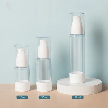 Airless Travel Dispensing Bottle Small Spray Bottle Portable Pressurized  Spray Bottle Cosmetic Hydration Lotion Sample Empty Bottle - China Plastic  Airless Lotion Bottle with Clear Lid, Ready to Ship Packaging