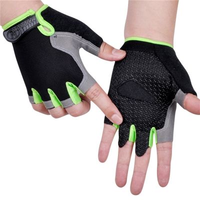 Cycling Gloves Gym Fitness Breathable Anti Slip Women Men Half Finger Gloves Fingerless Anti sweat Sports Glove Bike