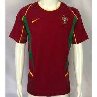 ~ เสื้อกีฬาแขนสั้น ลายทีมชาติฟุตบอลโปรตุเกส World Cup 2002 แนวเรโทร แห้งเร็ว ไซซ์ S-XXL AAA