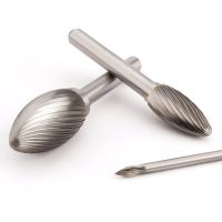 Torch Shape Rotary File Wood Carving Tool 1pcs Milling Cutter Tungsten Steel Carbide Grinding Head H-Type Rotary Drill Die Grind Rotary Tool Parts  Ac