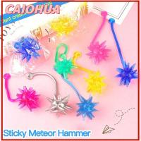 CAIOHUA Random Color เด็ก Soft TPR เกมตลก ความแปลกใหม่ Vent Creative Toy ลูกบอลกาว ยางยืด Sticky Meteor Hammer