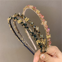 ที่คาดผมสุดหรูสำหรับผู้หญิงวงผมคริสตัลแบบม้วนทำมือ Bando Cantik นางฟ้าสุดเกาหลีเครื่องประดับผม