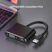 สำหรับ3.0 2in1 4K Basix HDMI-เข้ากันได้อะแดปเตอร์7/8/10กับ VGA Multi-Display HD OS เข้ากันได้กับ USB HDMI Vga USB อุปกรณ์คอมพิวเตอร์