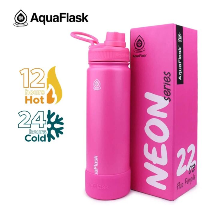 Aquaflask FLUO PURPLE (22oz) - Neon Series Stainless Steel Drinking ...