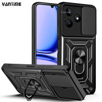 Vantime สำหรับ Realme C53 เคสโทรศัพท์สไลด์ฝาครอบกล้อง Kickstand Hard เกราะกันกระแทกฝาหลัง