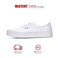 ☽❀♤ MISTERY รองเท้าผ้าใบ สีขาว สําหรับผู้หญิงว รุ่น DEW สีขาว（MIS-669）