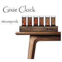 ▣♣▪ High quality Gixie Glow light analog Tube Clock Retro LED Color Clock super bright glow tube digital clock