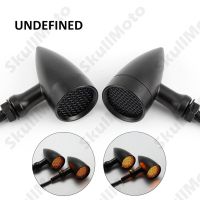 Black Smoke Mesh  LED Brake Turn Signal Indicator Light For Harley Dyna Sportster Softail Boer Chopper 10Mm Bolt Universal