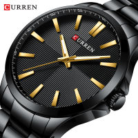 CURREN Men Watches Luxury Branded Stainless Steel Fashion Business Mens Watch Quartz Wristwatch Man Clock Waterproof