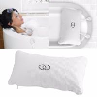 Bathtub Pillow Spa Bath Cushion Head Neck Rest Relax With Suction Cup Anti-slip