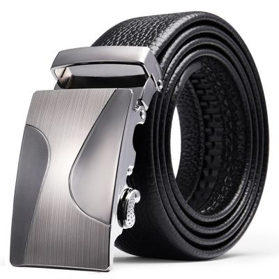 Authentic leather belt men automatic buckle cowhide male commerce ☎﹊
