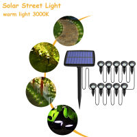 Solar Garden Spotlight 10 IN 1 Outdoor Solar Pathway Firefly Waterproof Security Landscape Light For Tree Patio Driveway Decor