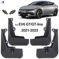 ชุดรถ Mudflaps สำหรับ Kia EV6 GT-Line GT Line CV EV 2021 2022 2023 Mud Flaps Splash Guard Mudguards ด้านหน้าด้านหลัง Molded