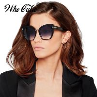 【LZ】▽  WHO CUTIE 2018 Half Frame Tom Rimless Sunglasses Women Men Brand Designer Female Oversized Square Sun Glasses CE Shades OM694