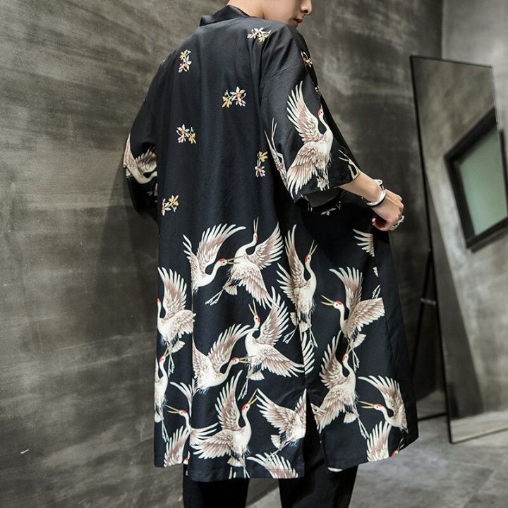 hnf531-spot-fast-shipping-plus-ขนาด-yukata-haori-ผู้ชายญี่ปุ่นยาว-kimono-cardigan-ผู้ชาย-samurai-เครื่องแต่งกายเสื้อผ้า-kimono-jacket-mens-kimono-yukata-haori