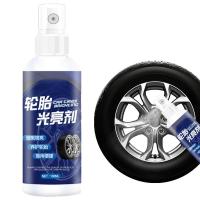 Wheel Brightener Shine Tire Coating Dressing Spray 100ml High Shine Durability Long Lasting Anti-Stick No-Sling Protection