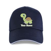 Cute Turtle Personalised Kids Baseball cap -Great Gift For Any Child &amp; Named Too Funny