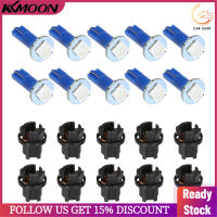 (Top Rated)12V Dashboard Light Bulb T5 LED 5050 SMDแผงหน้าปัดโคมไฟสีน้ำเงิน