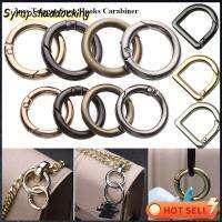 SYRUPSHADDOCKING 3pcs ที่มีคุณภาพสูง ตะขอโลหะผสมสังกะสี ประตูชุบเคลือบ กระเป๋าถือ carabiner purses คลิปหนีบตะขอ หัวเข็มขัดโอริงสำหรับฤดูใบไม้ผลิ กระเป๋าเข็มขัดหัวเข็มขัด