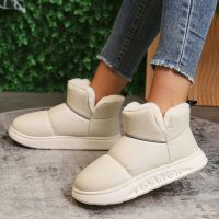 2023 New Waterproof Snow Boots for Women Winter Warm Thick Plush Ankle Botas Mujer Fashion Soft Sole Non Slip Cotton Shoes Woman