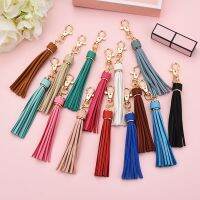 5.9 PU Leather Tassel with Lobster Swivel Keychain for Handbag Phone Car Key Jewelry DIY Keychains Charms Gift for Girls Key Chains