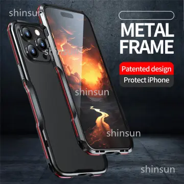 Luphie For Apple iPhone Xs Xr Max X Aluminum Metal Bumper Shockproof Case  Cover