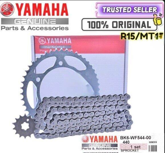 100 ORIGINAL YAMAHA R15 MT15 SET SPROCKET CHAIN KIT Lazada