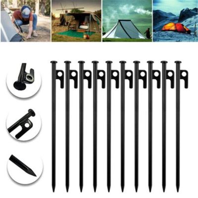 Metal Tent Stakes Tent Anchoring System Outdoor Tent Stakes Tent Stakes Ground Nails Steel Tent Accessories