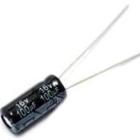 C Capacitor 100uF เลือกโวลต์ (V) ได้ ตัวเก็บประจุ อิเล็กโทรไลต์ คาปาซิเตอร์