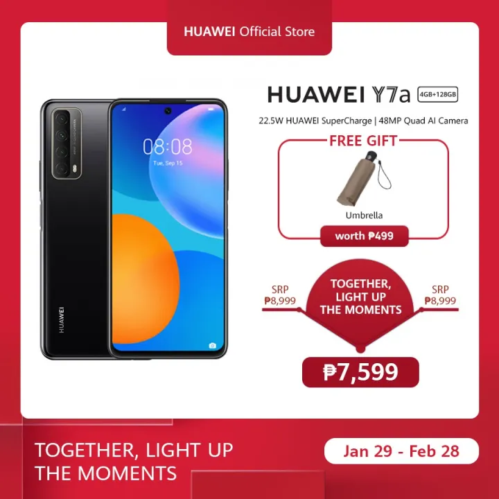 HUAWEI Y7a Smartphone 22.5W Huawei SuperCharge 48MP AI Four Camera