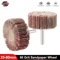 ☁♞ Shutter Polishing Wheels 25-80mm Sandpaper Wheel 80 Grit Grinding Sanding Sandpaper Flap Wheel Discs For Dremel Rotary Tools