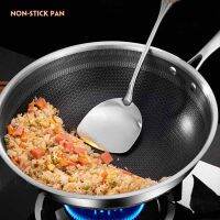 กระทะสเตนเลส (แท้) รุ่น สแตนเลส 316 กระทะรังผึ้ง non stick พร้อมฝาปิด ขนาด36ซม.รุ่นใหม่ คุณภาพเยอรมัน A795