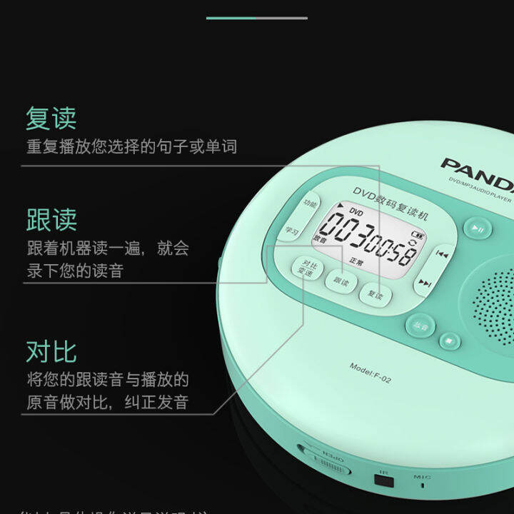 Panda F-02 Portable Cd Player, Cd Player, VCD Walkman, USB Flash Drive ...