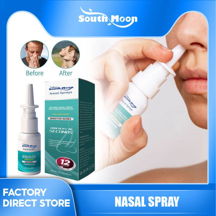 South Moon Herb Medical Nasal Spray for Sinus Rhinitis Sinusitis ...