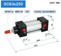 กระบอกลม SC63x250