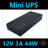 Mini UPS 12V 3A (44W) แบตสำรองไฟสำหรับ Router, Finger Scran