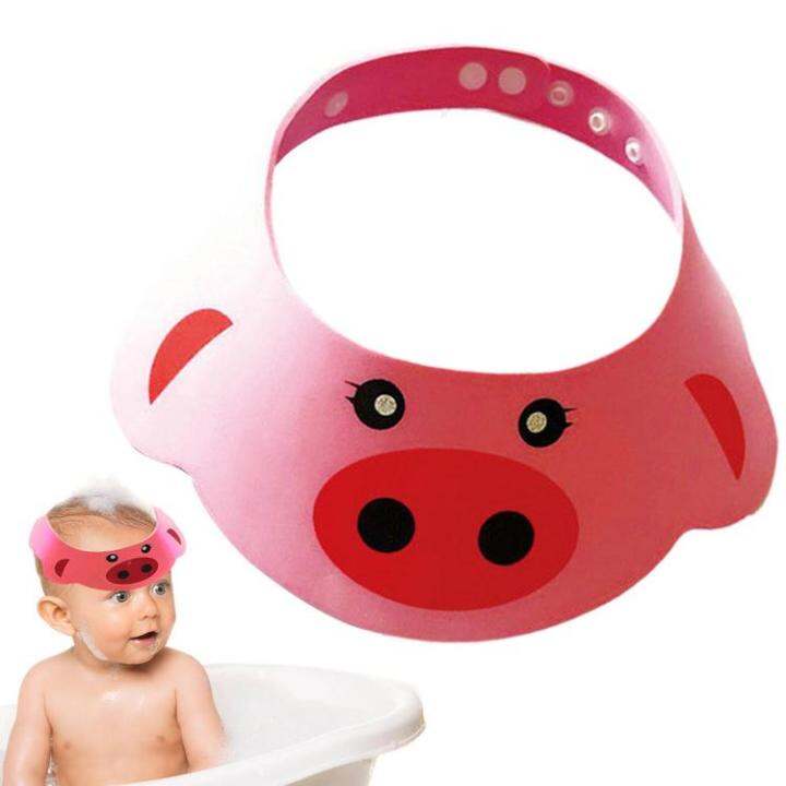 baby-bath-head-protector-cute-adjustable-baby-head-washing-guard-eye-protection-hat-safety-visor-cap-hat-for-toddler-children-infant-pretty