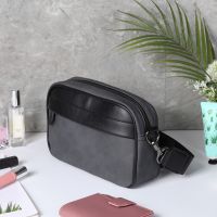 Casual Business Shoulder Messenger Bag Classic Pattern Men Shoulder Crossbody Bag Plaid Designer for Travel Work Male Sling Bags