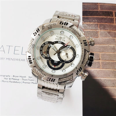 2022Invicta นาฬิกาผู้ชายวรรณกรรมผู้ชายควอตซ์นาฬิกาหน้าปัดใหญ่นาฬิกาข้อมือผู้ชายที่มีคุณภาพสูงนาฬิกาผู้ชายสแตนเลส