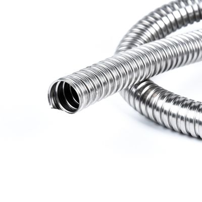 1Pcs 1 Meter Long Length Stainless Steel 304 Metal Tube Threaded Hose Wire Cable Flexible Pipe Sleeve Protection Hose