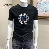 เสื้อยืดแขนลำลองขาสั้น AIRBOOB สำหรับผู้ชายชุดฤดูร้อนเสื้อบ่งบอกบุคลิกโอเวอร์ไซส์และสลิมมิ่ง