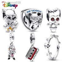 Disney 100 Real 925 Sterling Silver Marvel Galaxy Guard Charms Beads Fit Pandora 925 Original Bracelets Fine DIY Jewelry Making