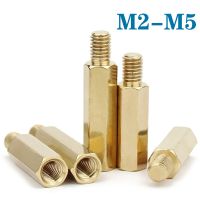 5-30Pc M2 M2.5 M3 M4 M5 Hex Brass Male Female Standoff Board Rack Stud Hexagon Threaded Pillar PCB Column Motherboard Bolt Screw Screw Nut Drivers