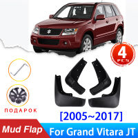 รถโคลนอวัยวะเพศหญิงสำหรับซูซูกิแกรนด์ Vitara เอสคูโด JT 2005 ~ 2017 2016สาดยามโคลนยามพิทักษ์ป้องกันสาด4ชิ้นรถภายนอกส่วน