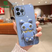 ที่ใส่สเตอริโอ3D หรูเคสโทรศัพท์ชุบกระต่ายน่ารัก HP เคส TPU หลังเคสสำหรับ Apple iPhone XS Max iPhone XR iPhone XS iPhone X iPhone 7 Plus iPhone 8 Plus iPhone 6S iPhone 6 Plus Plus iPhone SE 2020