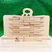 Large size wooden drawing easel Domino stress puzzle board game home mount