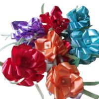 ดอกไม้ริบบิ้น กระดาษห่อของขวัญ ริบบิ้น ดอกไม้ติดกล่องของขวัญ แพค4ชิ้น (คละสี)Ribbons Ribbon flowers Gift Wrapping Paper
