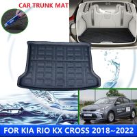 แผ่นป้องกันฝาหน้าฝาหลังกระโปรงรถสำหรับ KIA RIO KX Cross 2018 ~ 2022 2019 2020 2011อุปกรณ์เสริมเสื่อกันเปื้อนดินสอเขียนขอบตากันน้ำรถยนต์